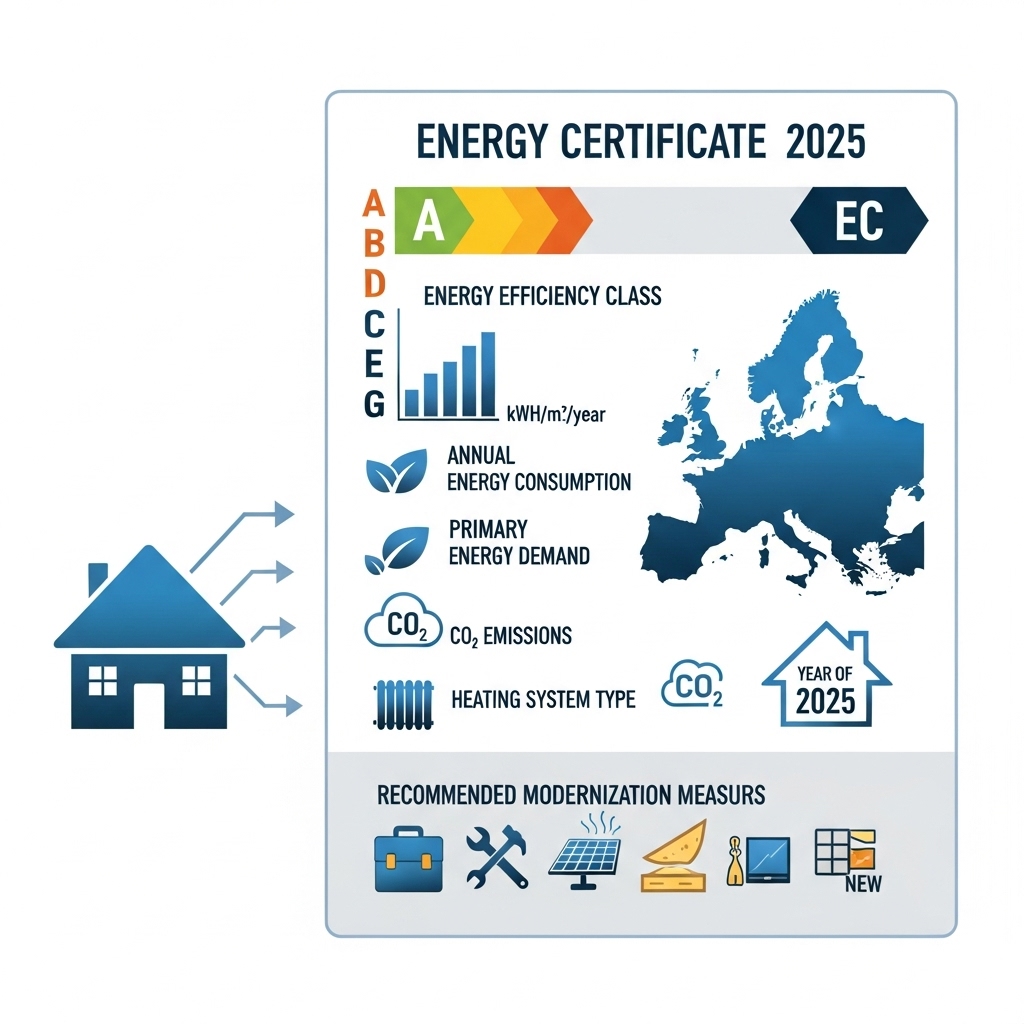 Co to jest certyfikat energetyczny (świadectwo energetyczne) i co zawiera w 2025 roku?